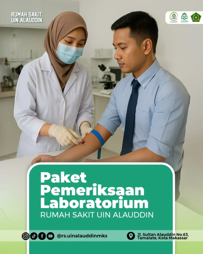 🧪 Cek kesehatan sejak dini, yuk!Rumah Sakit UIN Alauddin kini hadir dengan Paket Pemeriksaan L
